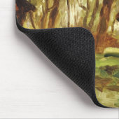 Farmstead unter Bäumen Mousepad (Ecke)