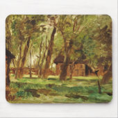 Farmstead unter Bäumen Mousepad (Vorne)