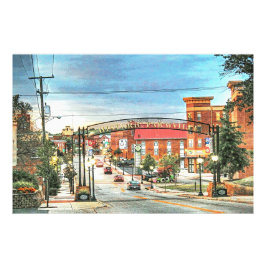 Farmville VA Virginia - Welcome Arch Fotodruck