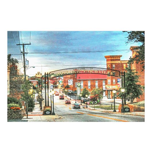 Farmville VA Virginia - Welcome Arch Fotodruck (Vorne)