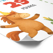 Farmyard Animal First Year Photo Milestone Poster (Ecke)