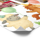Farmyard Animals First Year Photo Milestone Poster (Ecke)