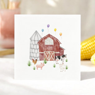 Farmyard Barnyard Farmtiere Geburtstagsparty Serviette