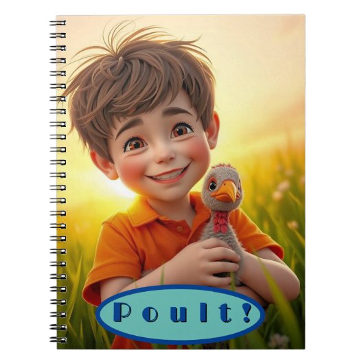 Farmyard Chums Poult-Notebook Notizblock (Vorderseite)