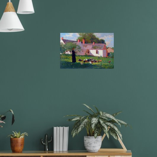 Farmyard Scene Winslow Homer 1872 Poster (Wohnzimmer 1)