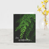 Farn-Beileids-Anmerkungs-Karte Karte (Gelbe Blume)