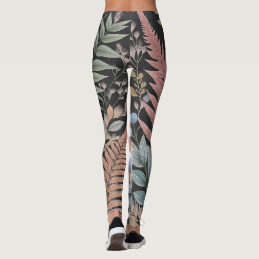 Farn Blätter artisticpastel piml Leggings (Rückseite)