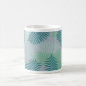 Farn Blätter Muster auf hellgrau Kaffeetasse (Mittel)