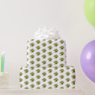 Farn Efeu Hängepflanze Botanische Illustrationskun Geschenkpapier