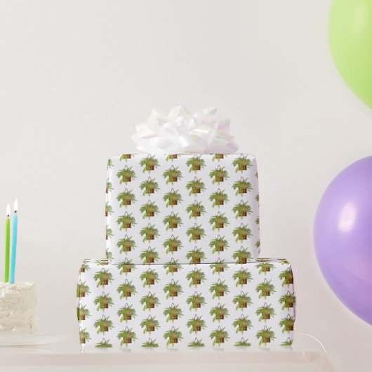 Farn Efeu Hängepflanze Botanische Illustrationskun Geschenkpapier (Partygeschenke)