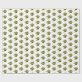 Farn Efeu Hängepflanze Botanische Illustrationskun Geschenkpapier (Flach)