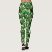 Farn-Farn-Farn-Wald-Fallmuster Leggings (Rückseite)