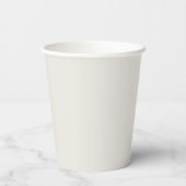 Farn Grün Holzbogen Hochzeit Pappbecher (Rückseite)
