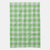 Farn Grün kariert Gingham Karo Geschirrtuch (Vertikal)