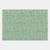Farn Grün Leinen Geschenkpapier Set (Vorderseite 2)