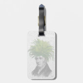 Farn-HauptPflanzen-Kopf Gepäckanhänger (Rückseite vertikal)