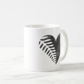 Farn-Herz Kaffeetasse (VorderseiteRechts)