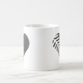 Farn-Herz Kaffeetasse (Mittel)