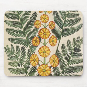 Farn mit gelben Blumen Mousepad