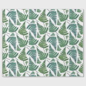 Farn-Muster. Moderne botanische Sommerzeit Geschenkpapier (Flach)