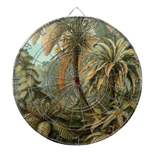 Farn Palmenbaum Antik Botanisch Farn Kunst Dartscheibe (vorne)