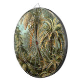 Farn Palmenbaum Antik Botanisch Farn Kunst Dartscheibe (Vorderseite rechts)