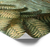 Farn Palmenbaum Antik Botanisch Farn Kunst Poster (Ecke)