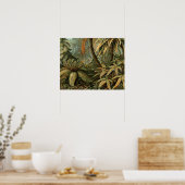 Farn Palmenbaum Antik Botanisch Farn Kunst Poster (Küche)