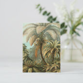 Farn Palmenbaum Antik Botanisch Farn Kunst Postkarte (Stehend Vorderseite)