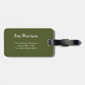 Farn-Wedel-Gepäckanhänger Gepäckanhänger (Rückseite horizontal)