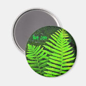 Farn-Zen-Magnet Magnet (Vorderseite/Rückseite)