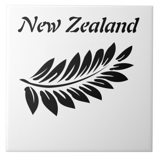 Farnblatt Fliese (Vorderseite)