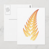 Farnblatt Postkarte (Vorne/Hinten)