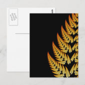 Farnblatt-Postkarte Postkarte (Vorne/Hinten)