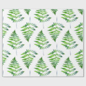 Farnblätter-Muster Geschenkpapier (Flach)