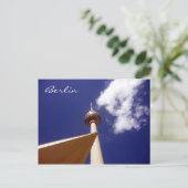 Farnblau Postkarte (Stehend Vorderseite)