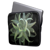Farnblüten-Fraktal Laptopschutzhülle (Vorderseite Links)