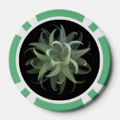 Farnblüten-Fraktal Pokerchips (Rückseite)