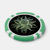 Farnblüten-Fraktal Pokerchips (Einzeln)