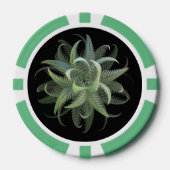 Farnblüten-Fraktal Pokerchips (Vorderseite)