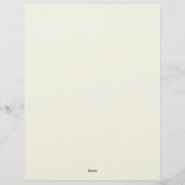Farne auf einem Rahmen Briefpapier (Rückseite)