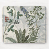 Farne, Brombeersträucher und Blumen Mousepad (Vorne)