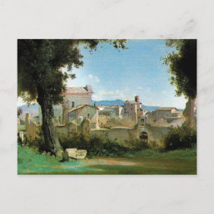 Farnese Rom von Jean-Baptiste Camille Corot Postkarte