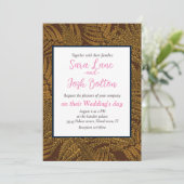 Farnfarn Einladung (Stehend Vorderseite)