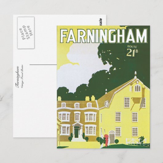 Farningham Postkarte (Vorne/Hinten)
