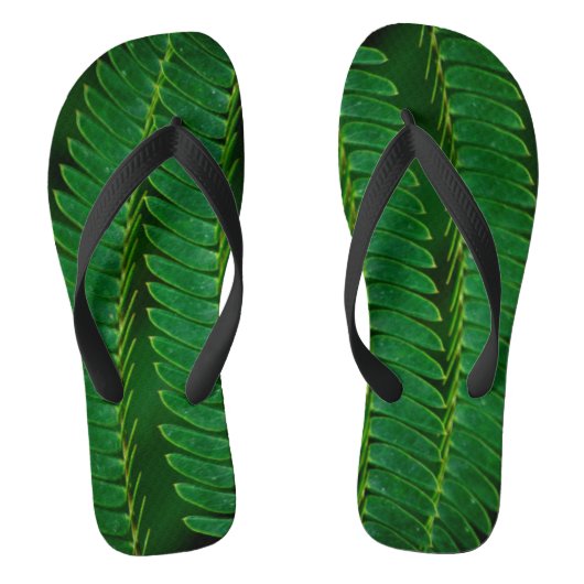 Farnlaub Badesandalen (Fußbett)