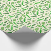 Farnpflanzen-Blattmuster Geschenkpapier (Ecke)