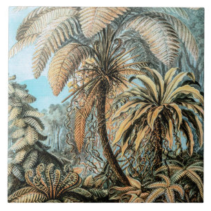 Farns alte Pflanzen von Ernst Haeckel Fliese