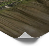 Farnsworth House, River Reflection Poster (Ecke)