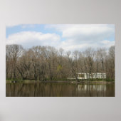 Farnsworth House, River Reflection Poster (Vorne)